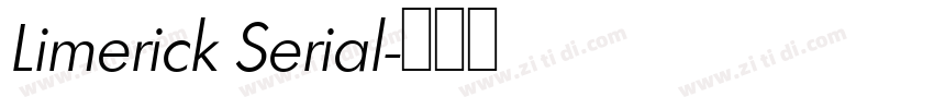 Limerick Serial字体转换